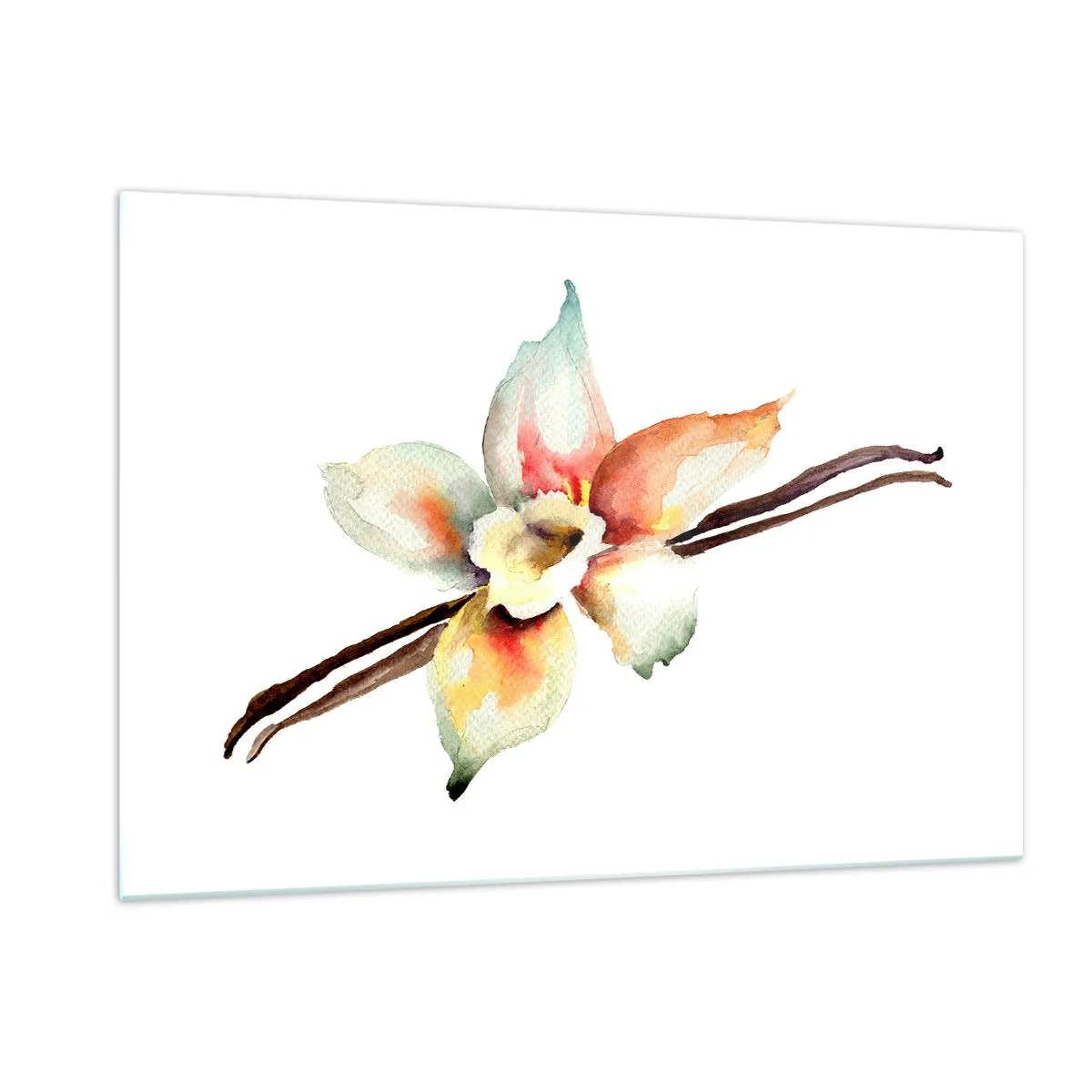 Obraz na skle - Barvičkou rozlitá sladkost - 120x80 cm