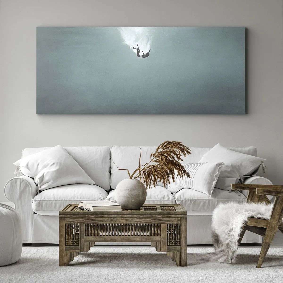 Obraz na plátně - V objetí oceánu - 100x40 cm