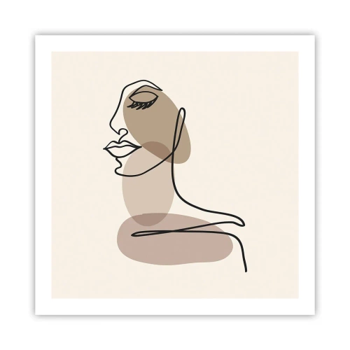 Plakát - Určitá linie krásy - 60x60 cm