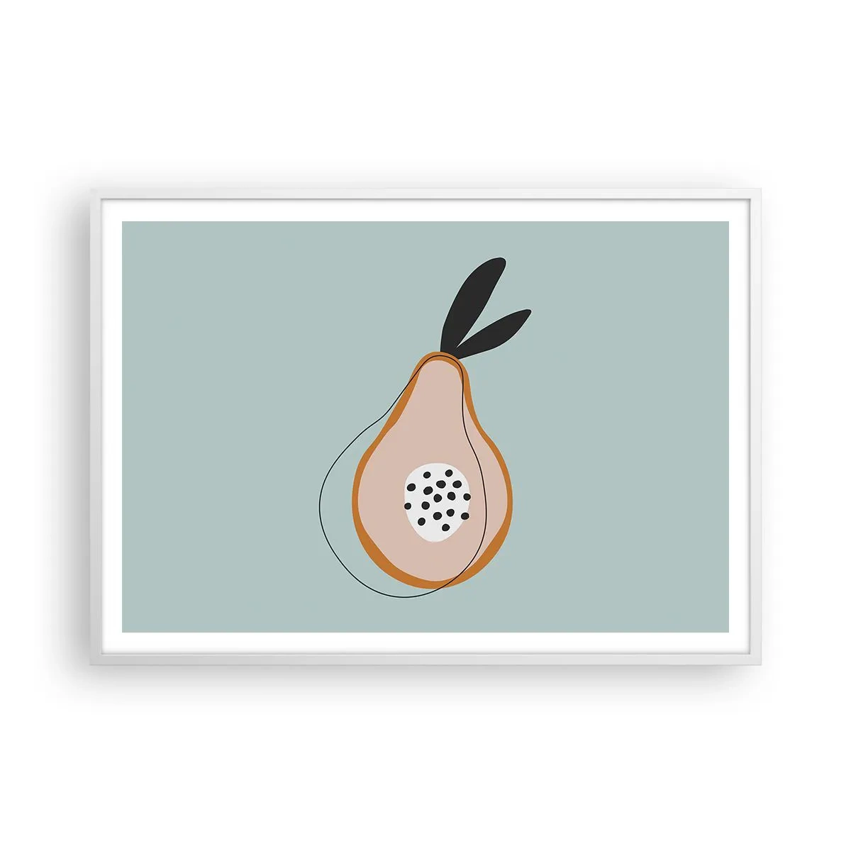 Plakát v bílém rámu - Pronikání do podstaty věcí - 100x70 cm