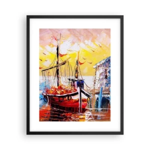 Plakát v černém rámu - Šťastný návrat - 40x50 cm