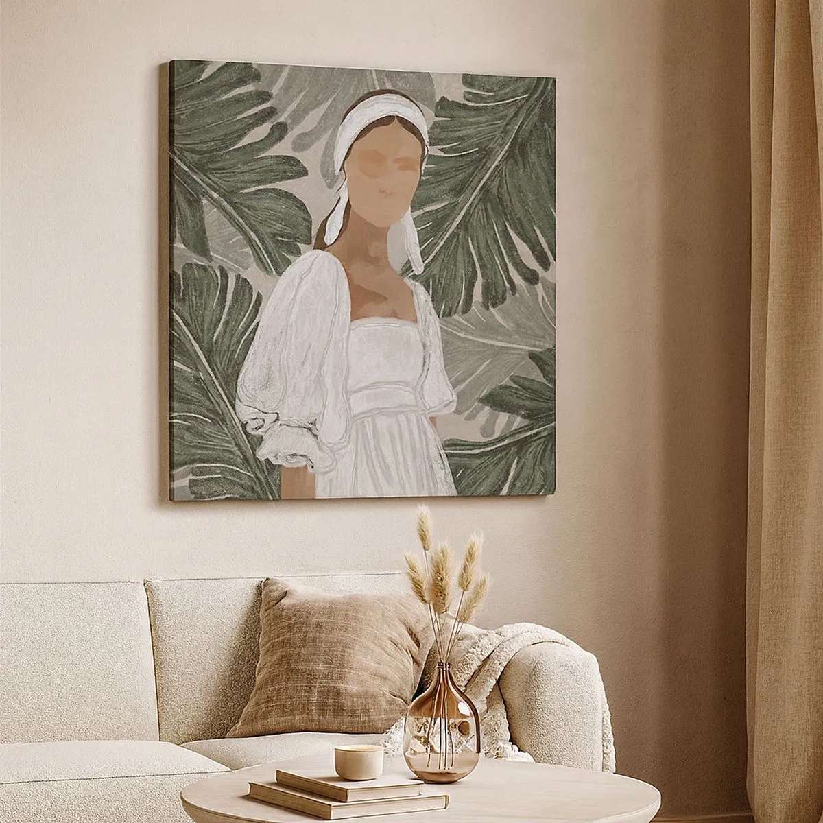 Obraz na plátně - Exotický portrét - 30x30 cm