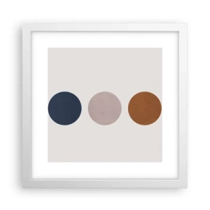 Plakát v bílém rámu - Symbol dokonalosti - 30x30 cm