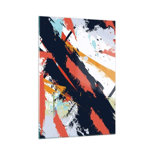 Obraz na skle - Dynamická kompozice - 50x70 cm