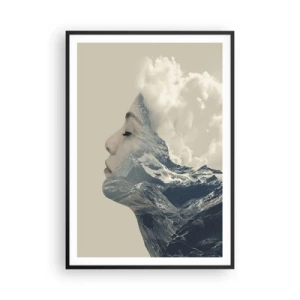 Plakát v černém rámu - Krása živlů - 70x100 cm