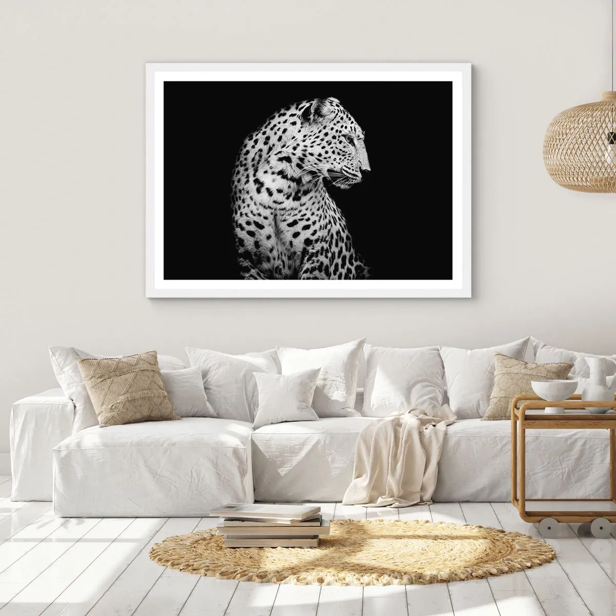 Plakát v bílém rámu - Pravý profil perfektní! - 40x30 cm