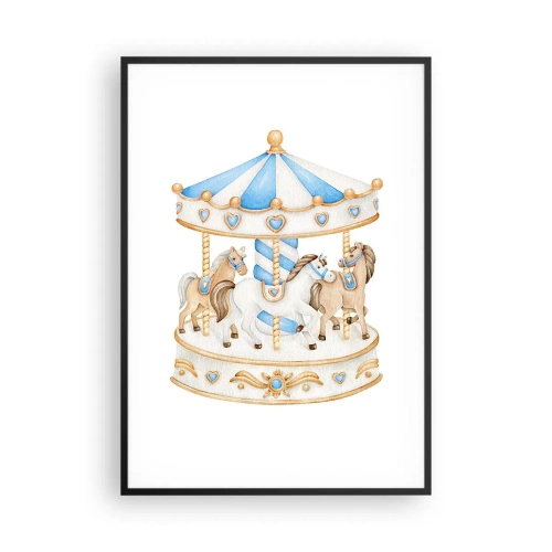 Plakát v černém rámu - Sladké dětství - 70x100 cm