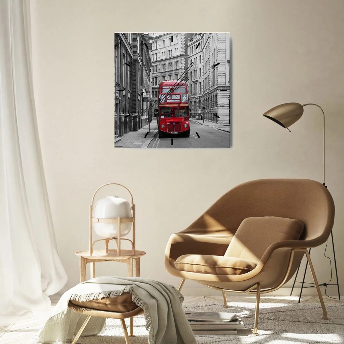 Nástěnné hodiny - Všednost nemusí být šedá - 40x40 cm