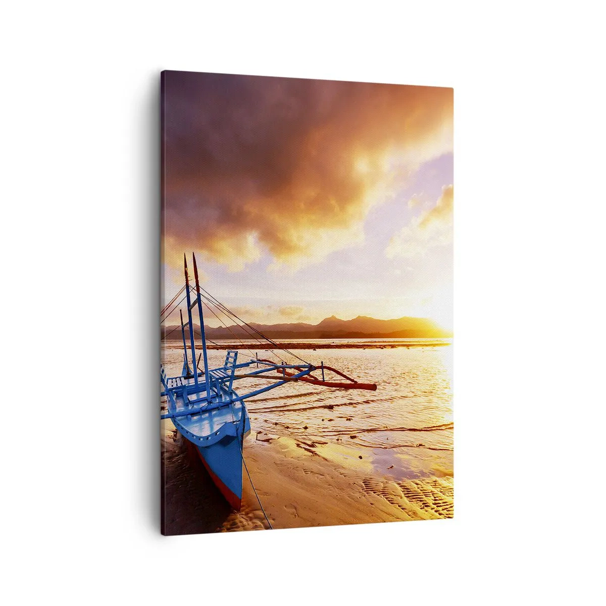 Obraz na plátně - Po celém dni se natáhnout na písku - 50x70 cm