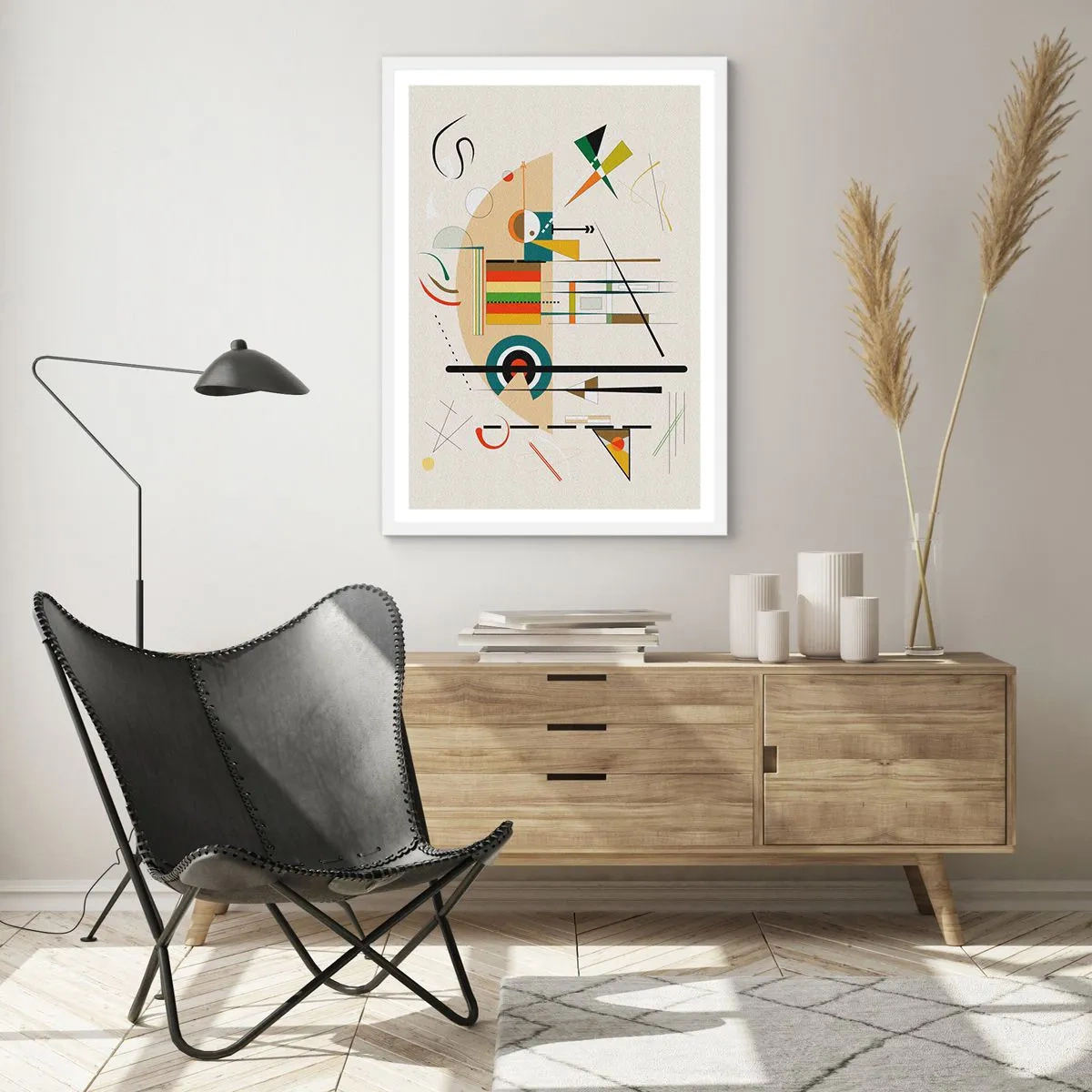 Plakát v bílém rámu - A svět se směje - 50x70 cm