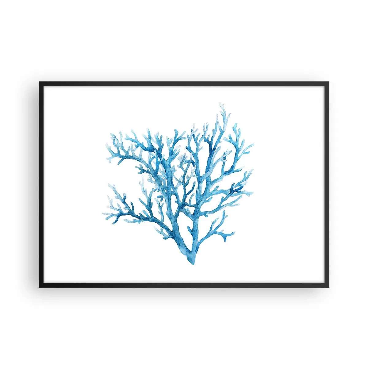 Plakát v černém rámu - Mořský filigrán - 100x70 cm