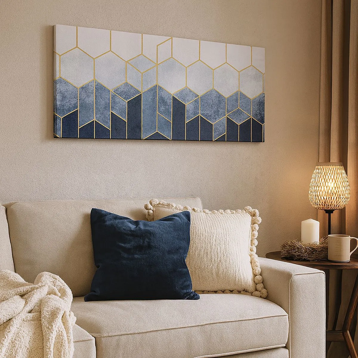 Obraz na plátně - Kompozice v synkopickém rytmu - 100x40 cm