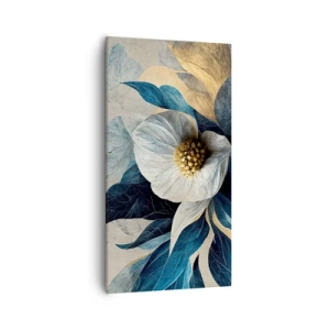 Obraz na plátně - Zlaté srdce - 55x100 cm