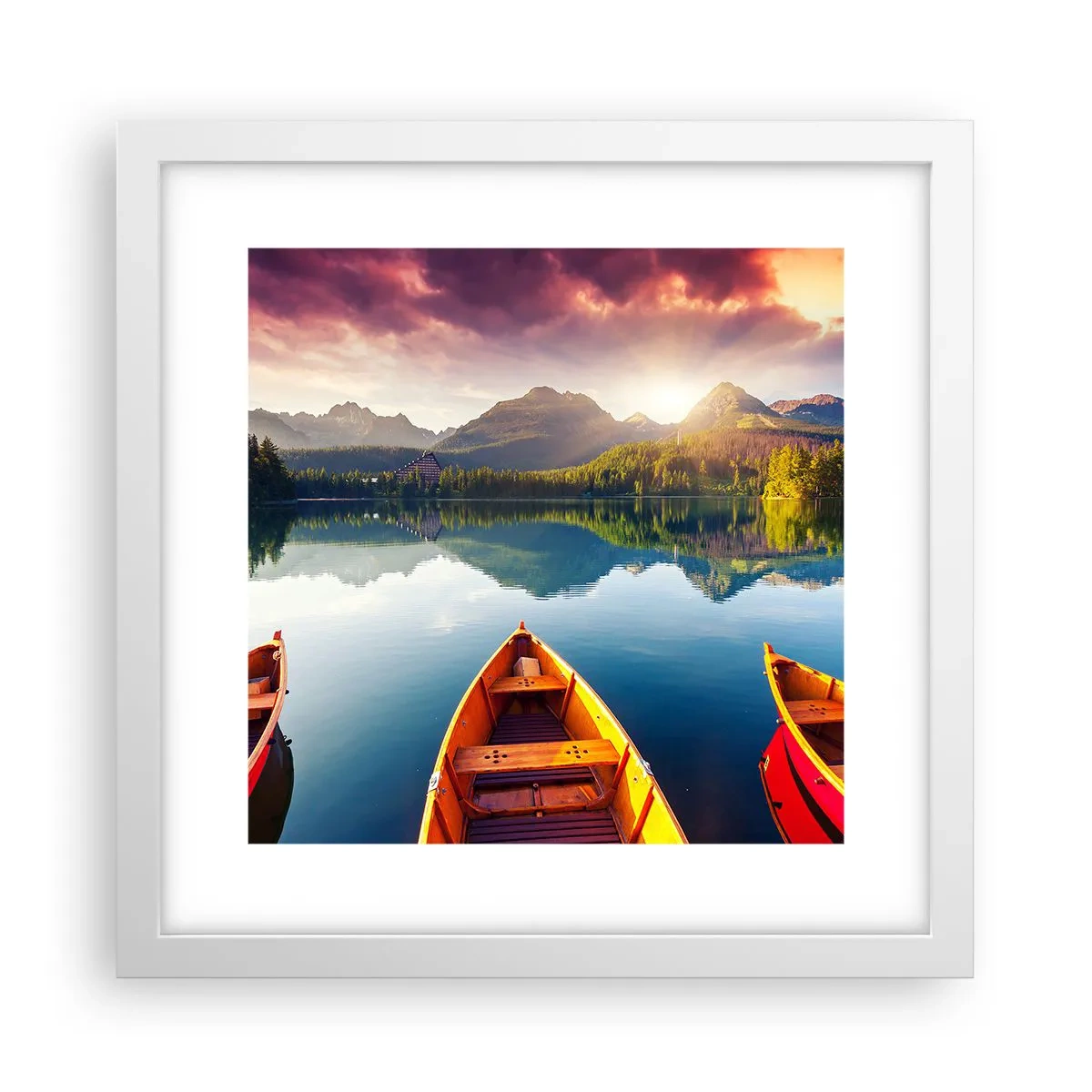 Plakát v bílém rámu - Nic proti přírodě - 30x30 cm