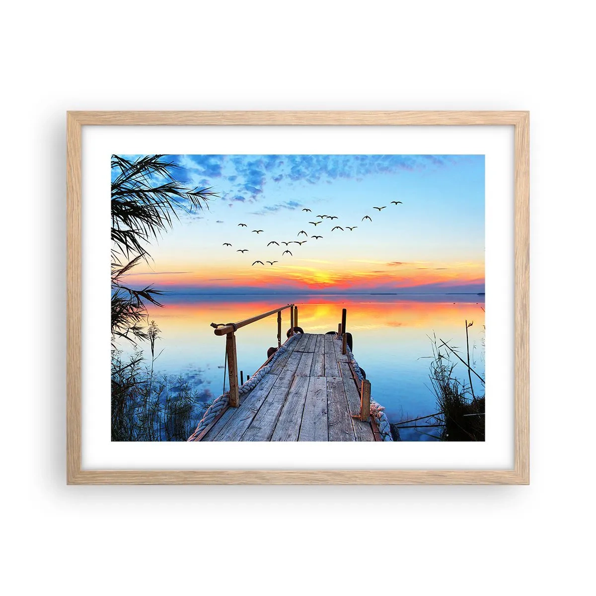Plakát v rámu světlý dub - Je čas vrátit se… - 50x40 cm