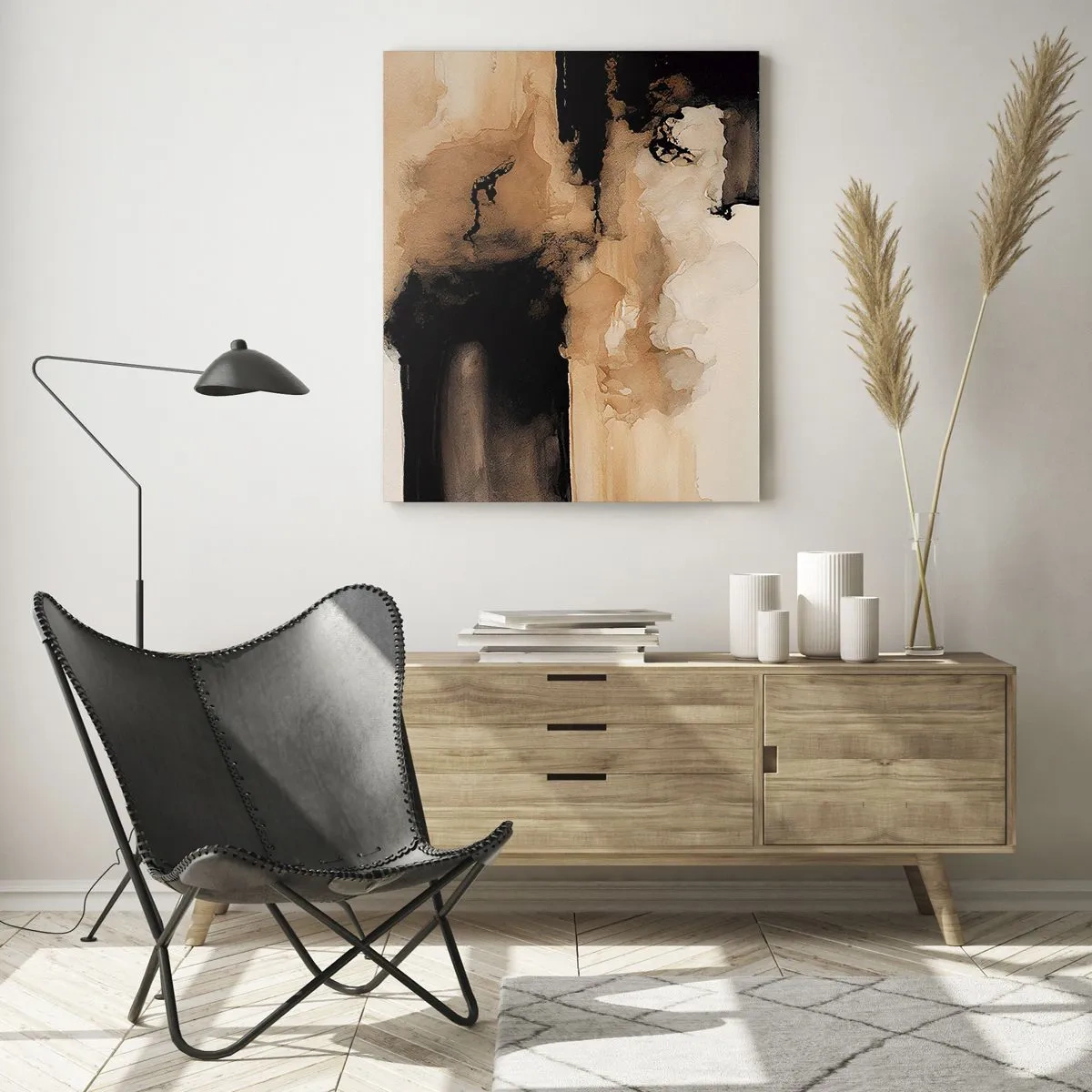 Obraz na skle - Poutavá abstrakce - 50x70 cm