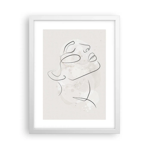 Plakát v bílém rámu - Náčrt snu - 30x40 cm