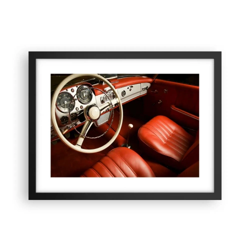Plakát v černém rámu - Luxus ve stylu vintage - 40x30 cm