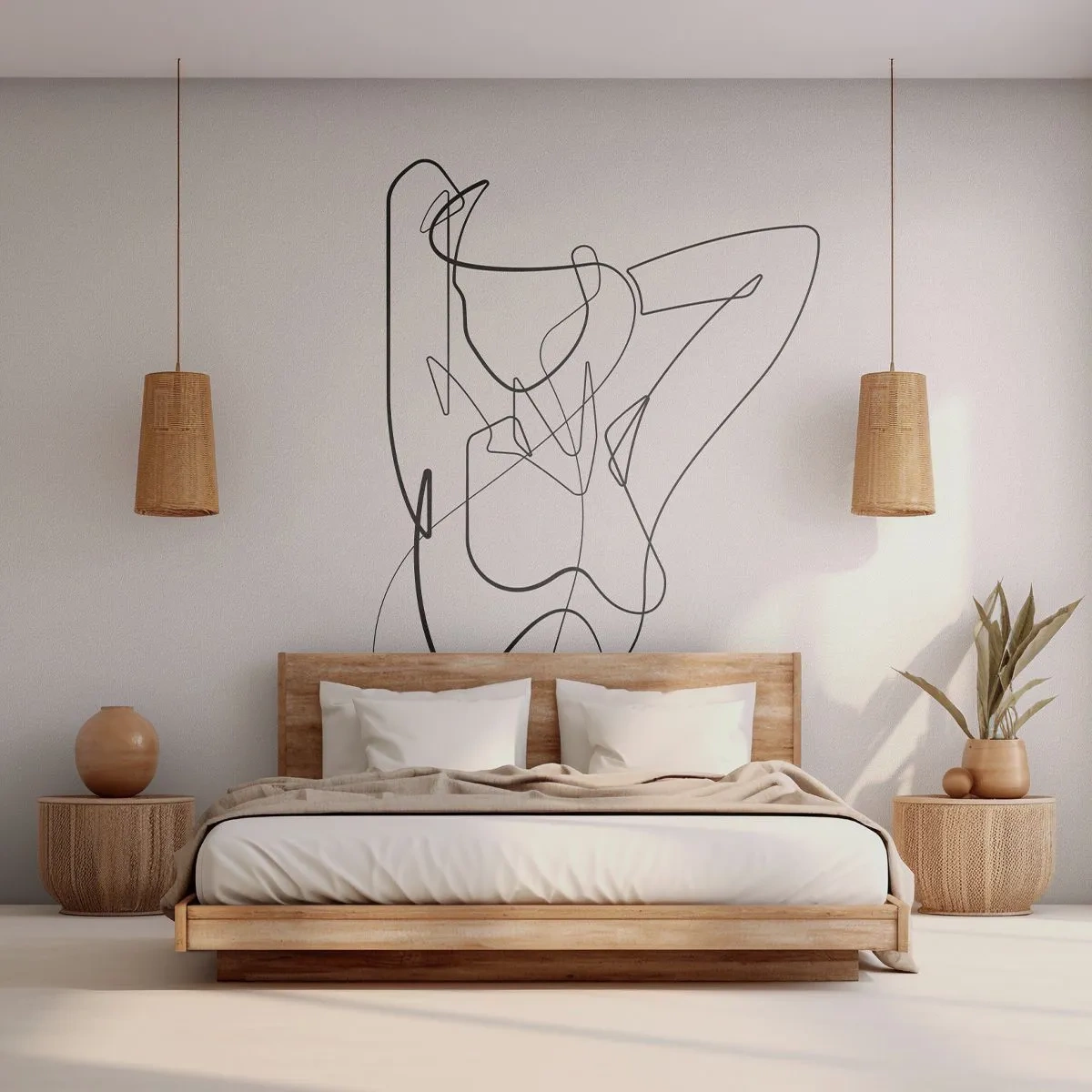 Fototapeta Premium Canvas - Ty jsi záhada… - Abstrakce, ženské tělo, Grafika - 250x175 cm