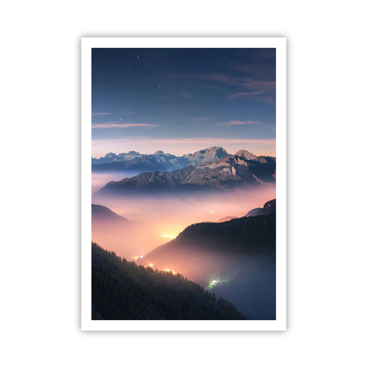 Plakát - Světlo v údolích - 70x100 cm