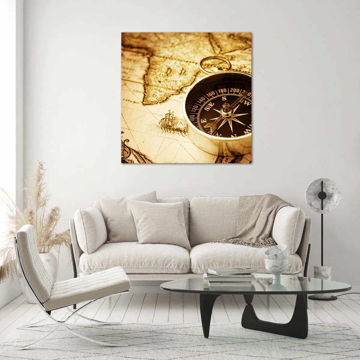 Obraz na skle - Na východ nebo na západ? - 30x30 cm