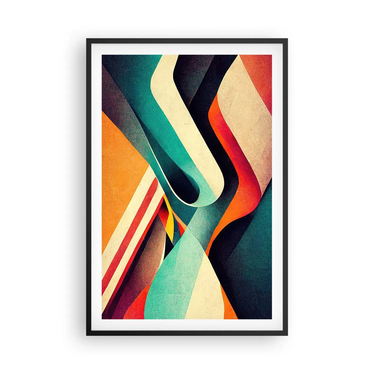 Plakát v černém rámu - Intenzivní kompozice - 61x91 cm