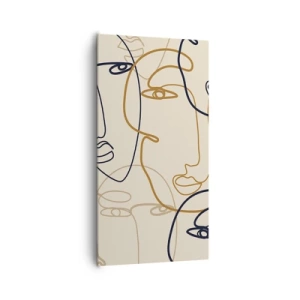 Obraz na plátně - Portrét znásobený - 65x120 cm