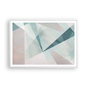 Plakát v bílém rámu - V klidu, ale dynamicky - 100x70 cm