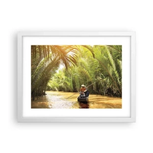 Plakát v bílém rámu - Palmovou souteškou - 40x30 cm