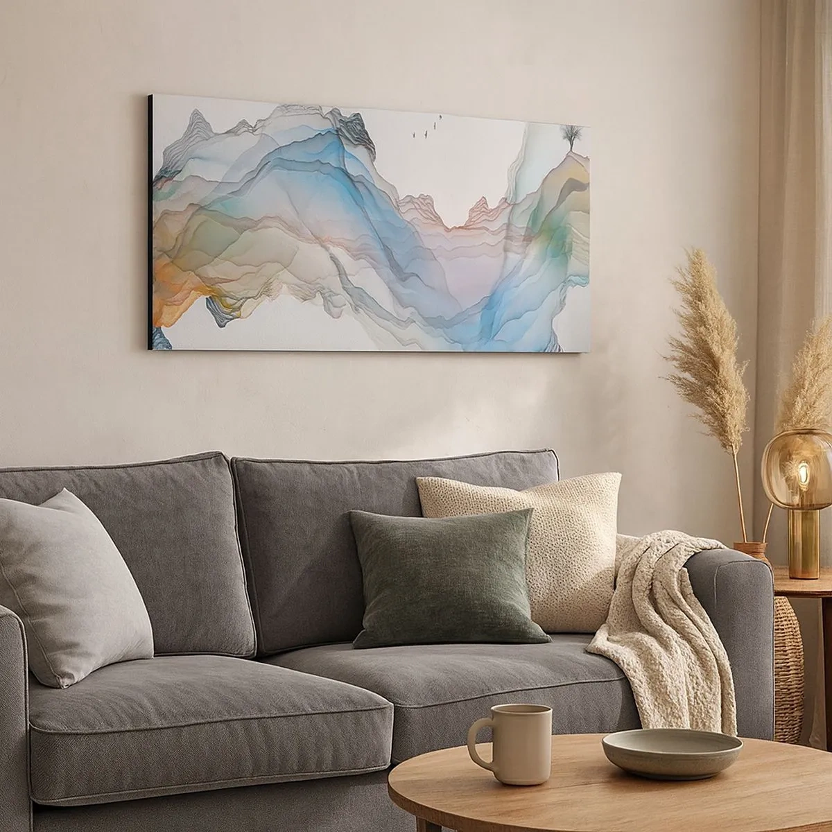 Obraz na plátně - Ke křišťálovým horám - 100x40 cm