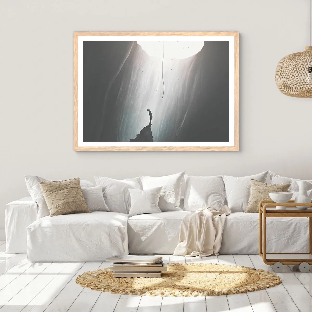 Plakát v rámu světlý dub - Vždycky máte na výběr - 70x50 cm