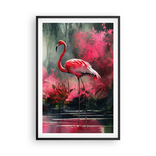 Plakát v černém rámu - Hodiny přírodního kouzla - 61x91 cm