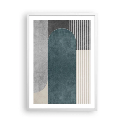 Plakát v bílém rámu - Kompozice na úrovni - 50x70 cm