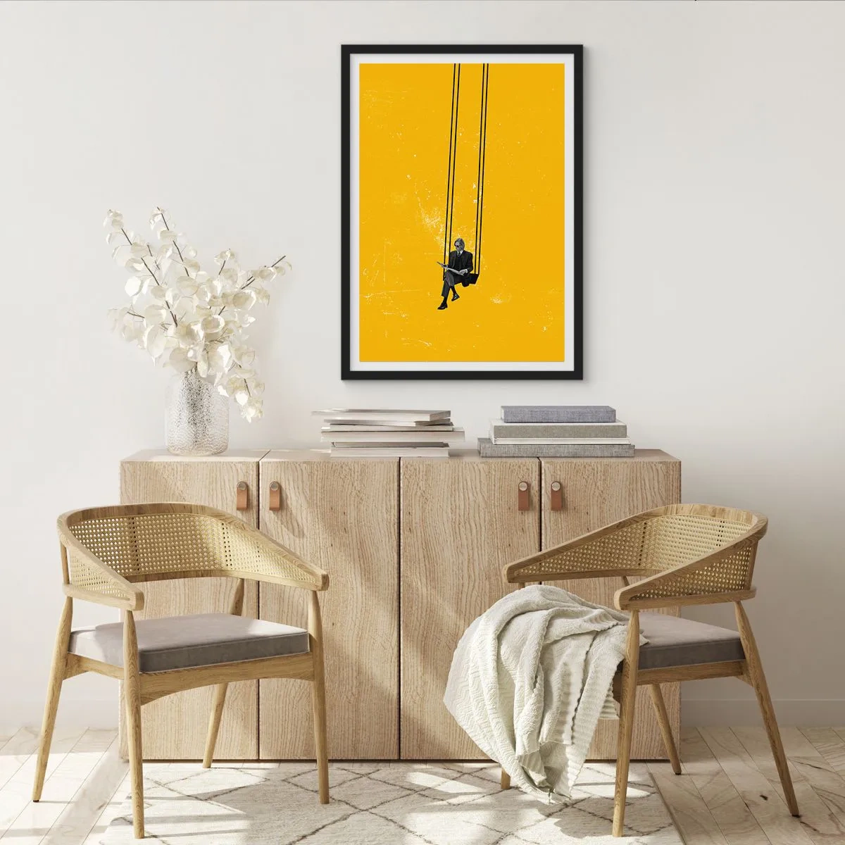 Plakát v černém rámu - Den jako každý jiný - 70x100 cm