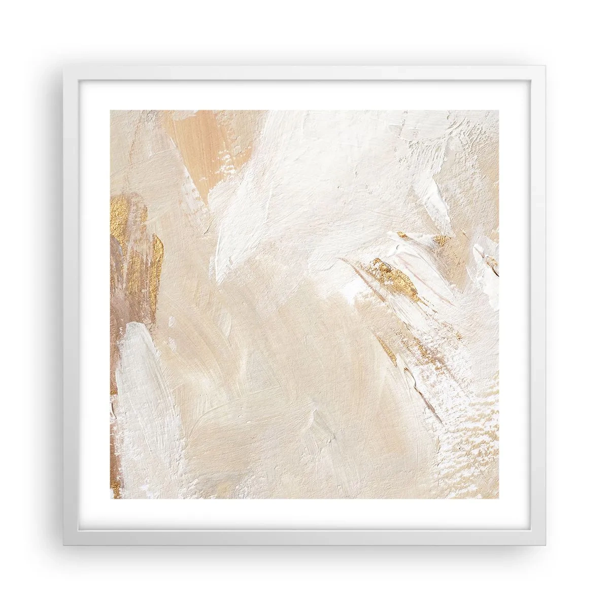 Plakát v bílém rámu - Pastelová kompozice - 50x50 cm