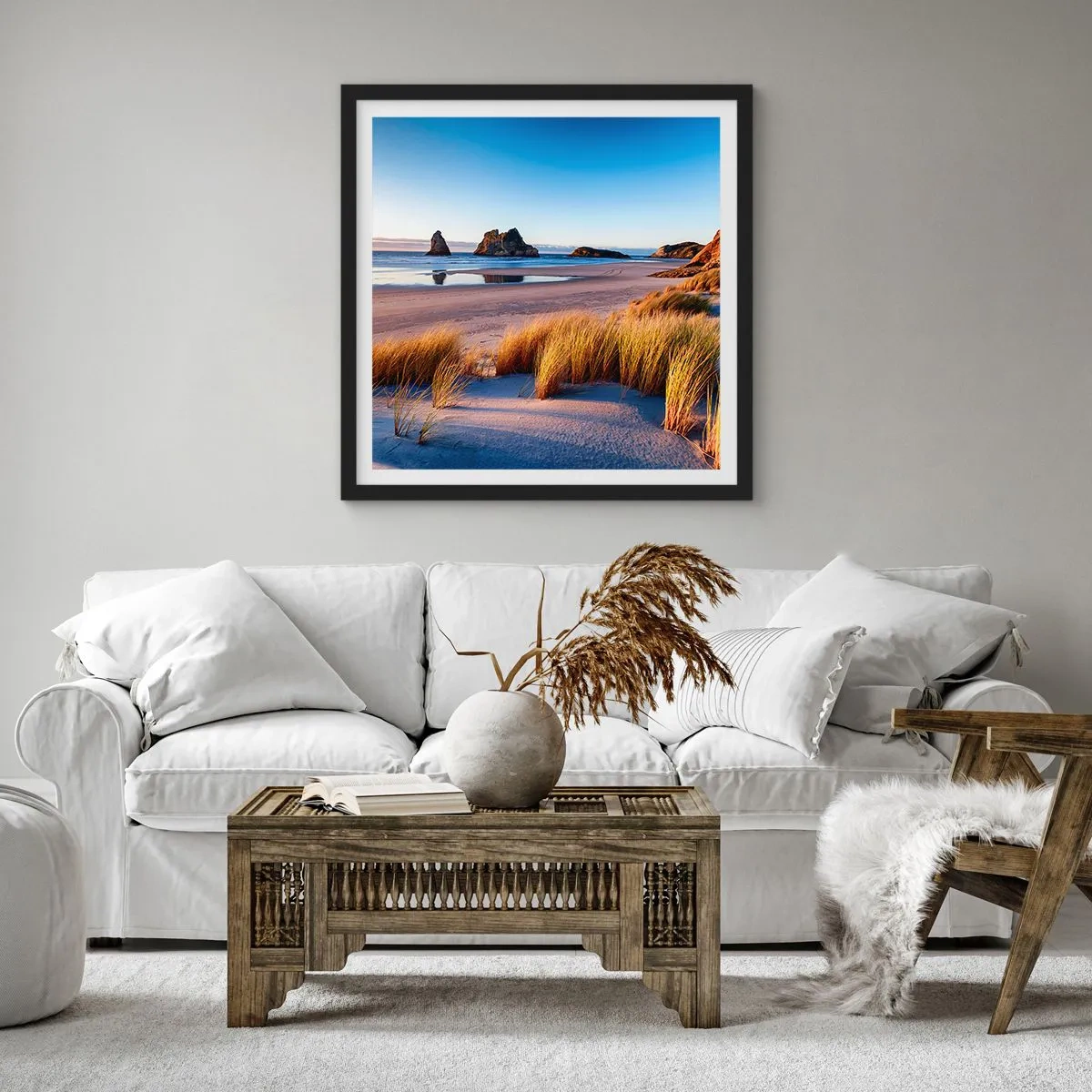Plakát v černém rámu - Pro hledače klidu - 60x60 cm