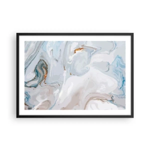 Plakát v černém rámu - Povznesená bílá - 70x50 cm