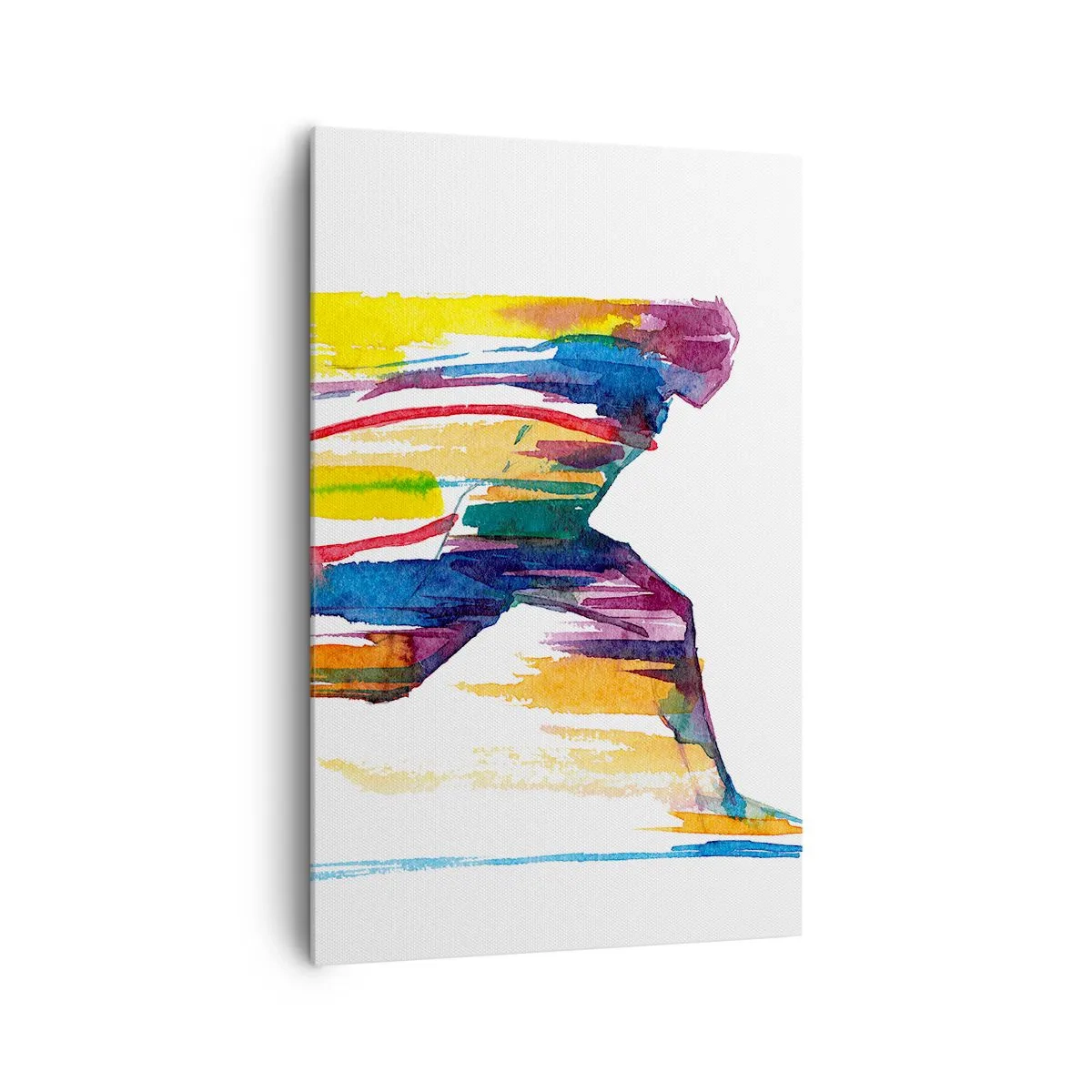 Obraz na plátně - Duhový běh - 80x120 cm