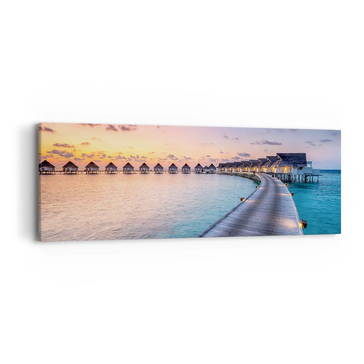 Obraz na plátně - Prázdniny - návrat k pramenům - 90x30 cm