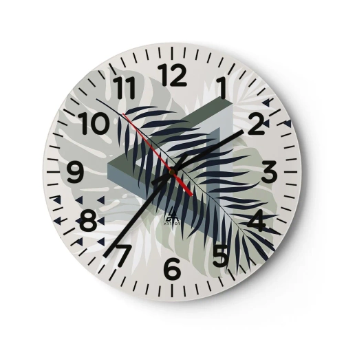 Nástěnné hodiny - Příroda a geometrie – dva řády? - 30x30 cm