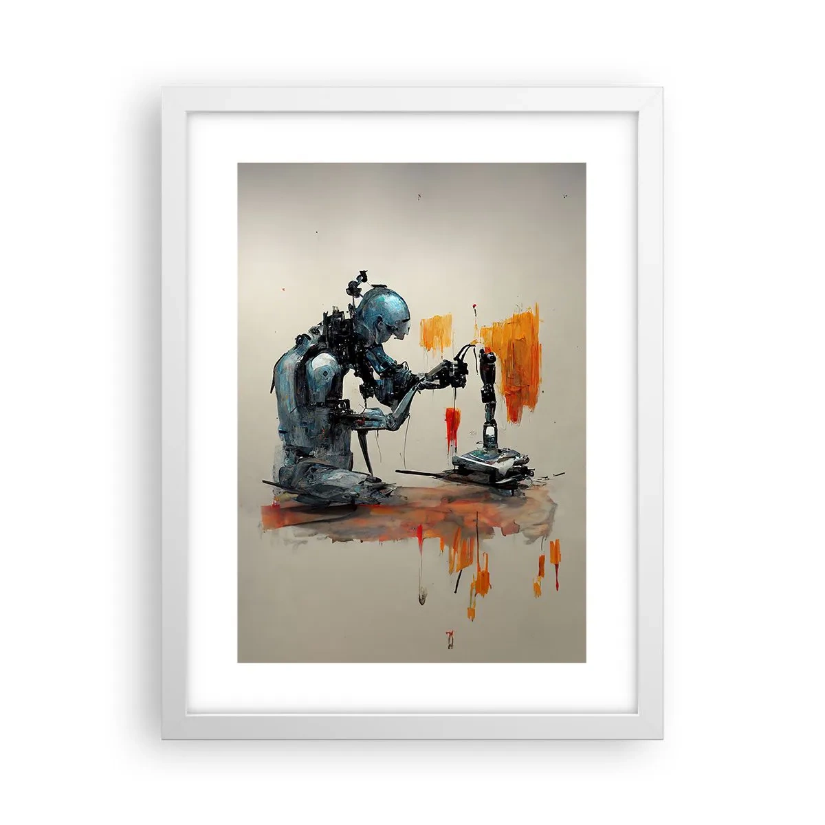 Plakát v bílém rámu - Už zítra… - 30x40 cm