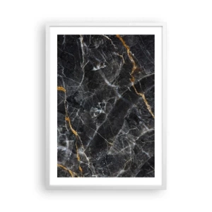 Plakát v bílém rámu - Vnitřní život kamene - 50x70 cm
