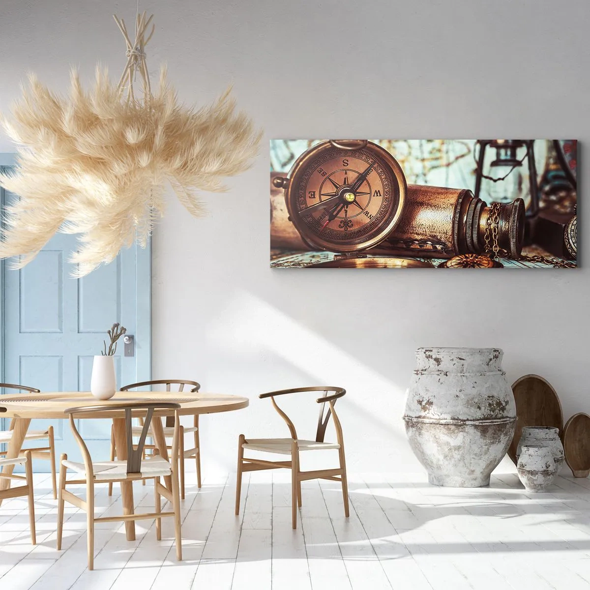 Obraz na plátně - Pirátské dobrodružství v Karibiku čeká - 90x30 cm