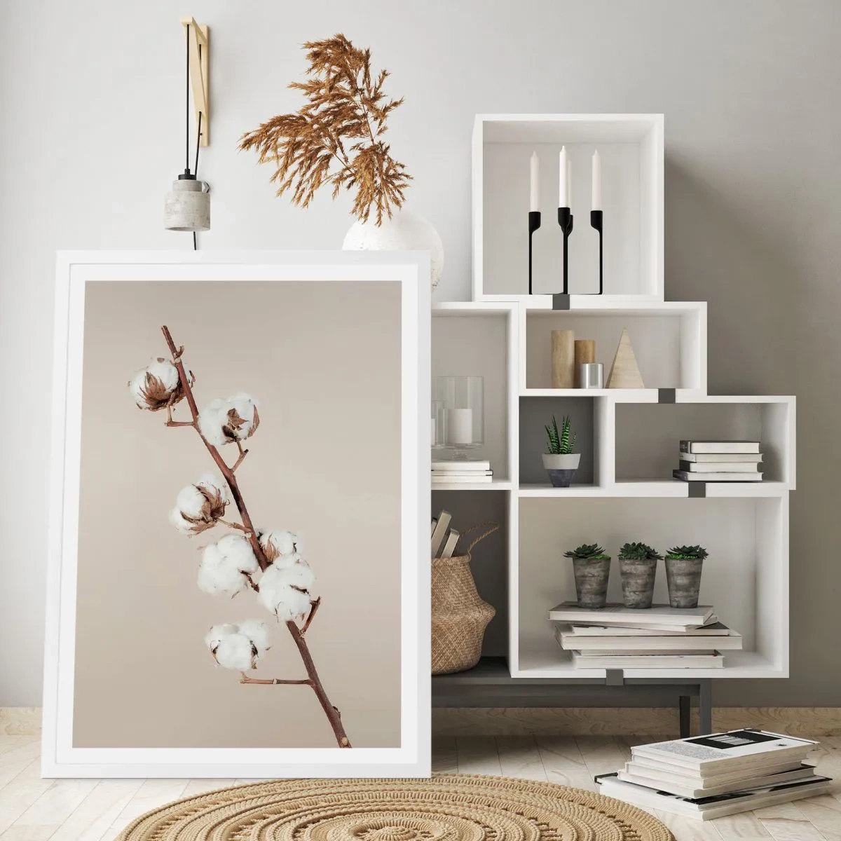 Plakát v bílém rámu - U zdroje měkkosti - 61x91 cm