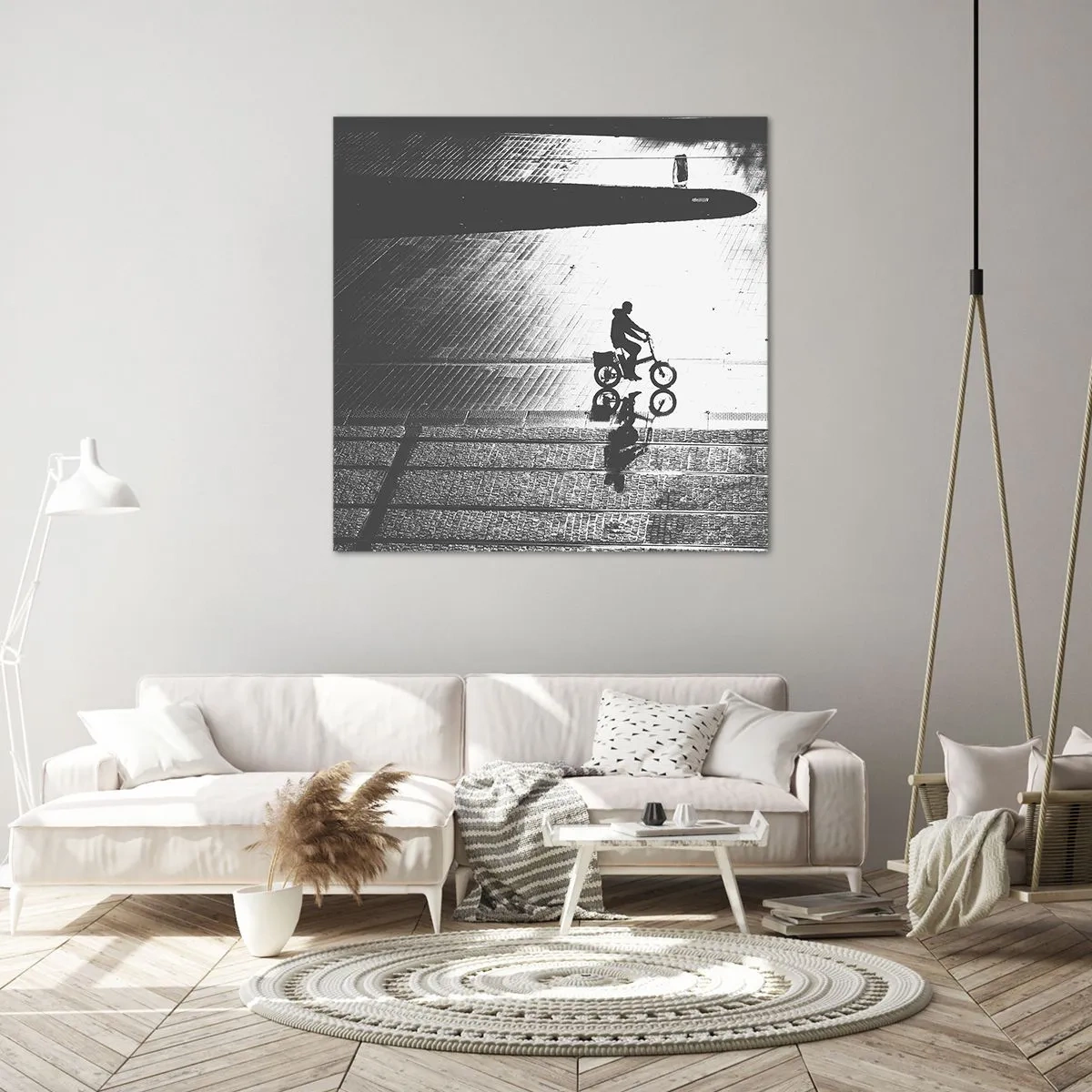 Obraz na plátně - Dopředu, přes město - 70x70 cm