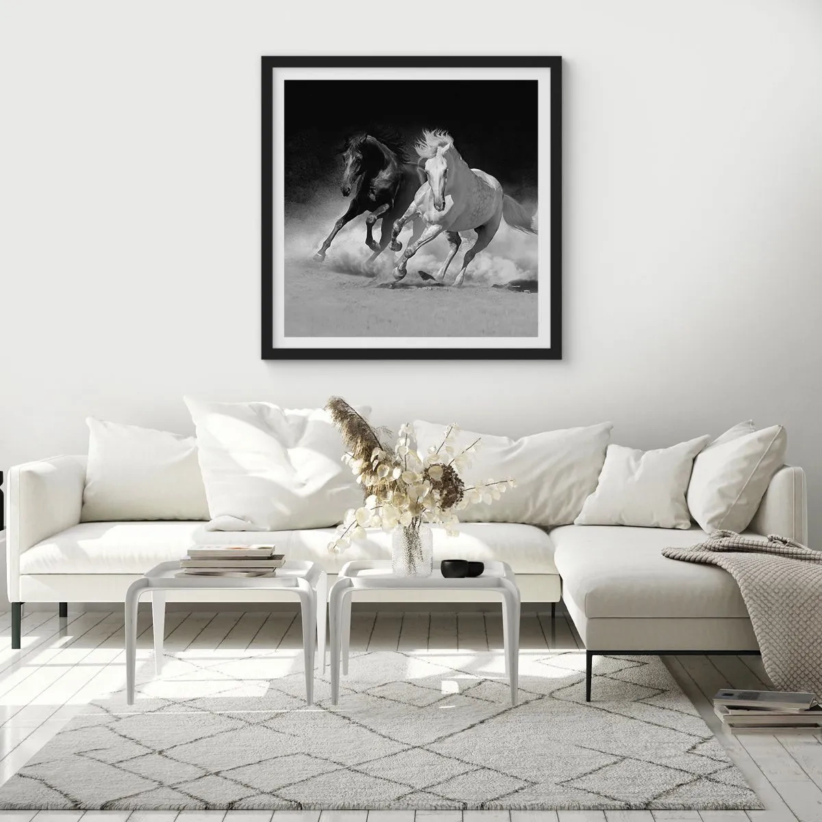 Plakát v černém rámu - Cval svobody - 60x60 cm