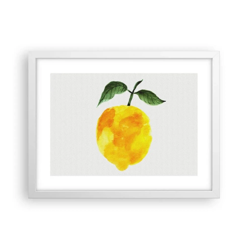 Plakát v bílém rámu - Jak poznat chuť slunce - 40x30 cm