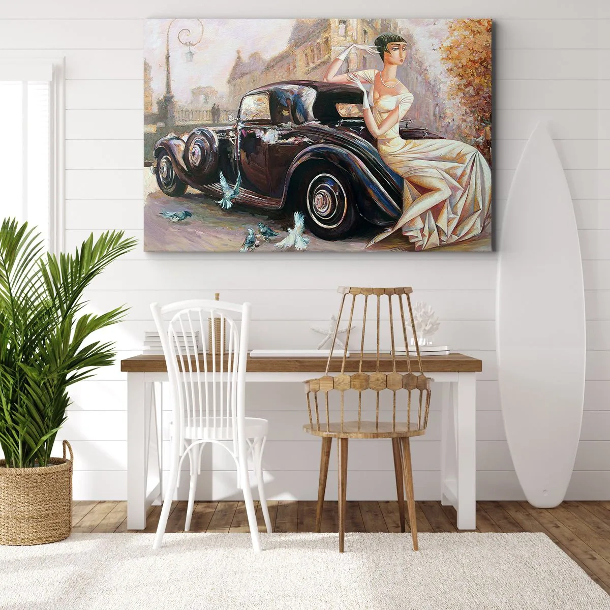 Obraz na plátně - Elegance v retro stylu - 120x80 cm