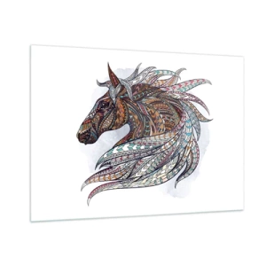 Obraz na skle - Keltský válečný oř - 100x70 cm