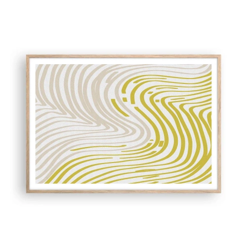 Plakát v rámu světlý dub - Kompozice s mírným ohybem - 100x70 cm